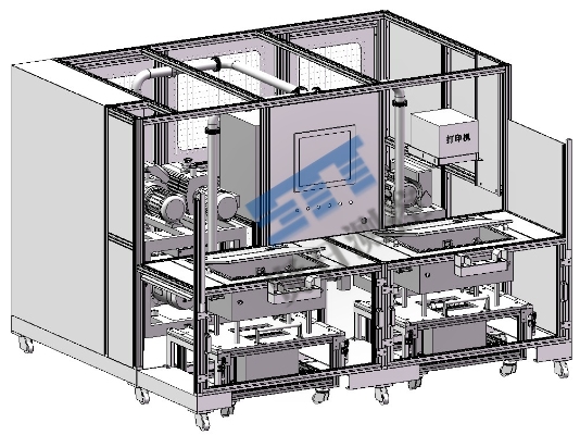 Water Cooling Plate Helium Leak Tester